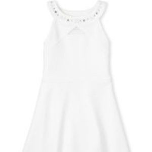 The Children's Place Girls Jeweled Jacquard Dress